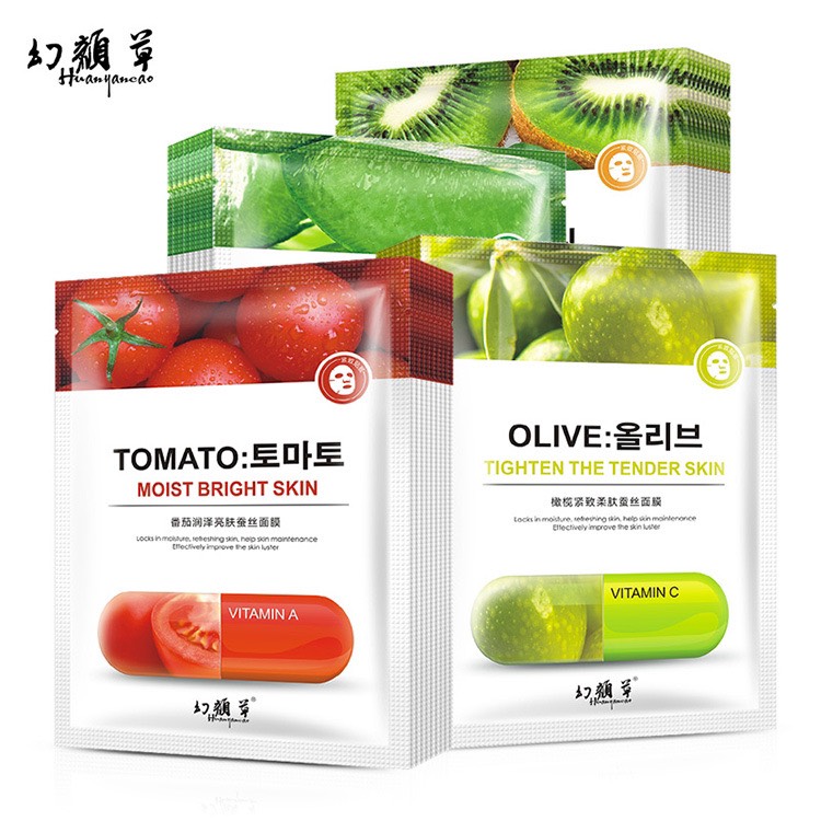 Combo 3 miếng mặt nạ trái cây huanyancao