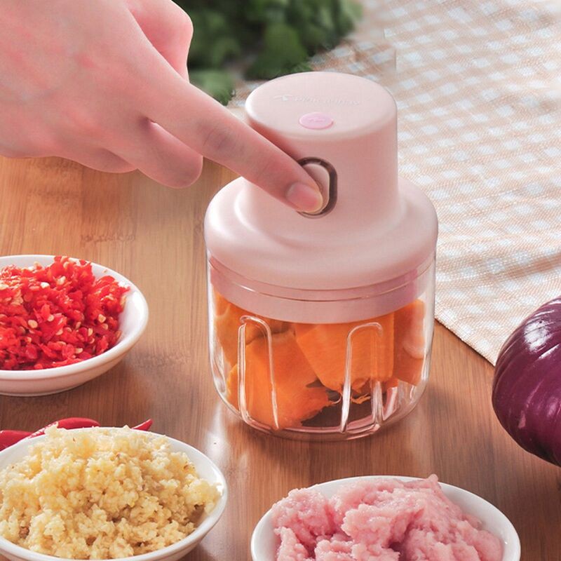 Máy xay mini sạc điện xay hành, tỏi, rau củ dung tích 250ml