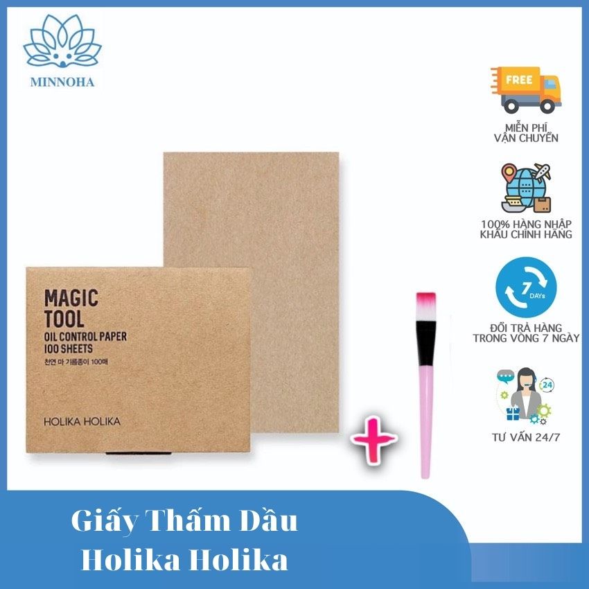 Giấy thấm dầu Holika Holika Hàn Quốc 100 tờ- Minnoha Store