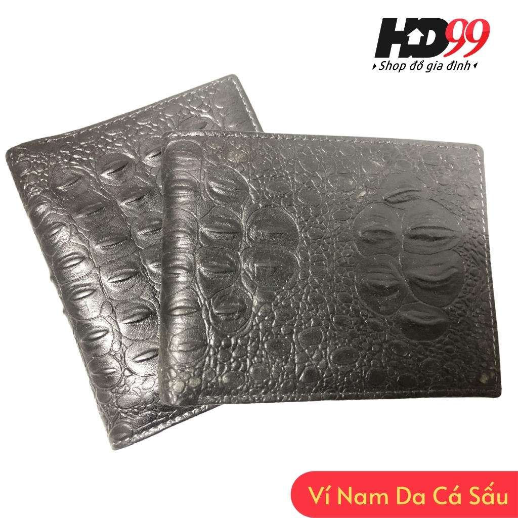 Ví Nam Da Cá Sấu Cao Cấp H2 Chất Liệu PU Dùng Từ 5-7 Năm Dáng Basic Không Sợ Lỗi Mốt