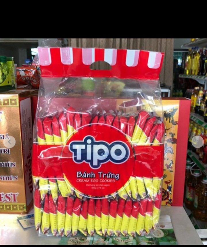 [HCM]Bánh trứng nướng Tipo Hữu Nghị bịch 500g