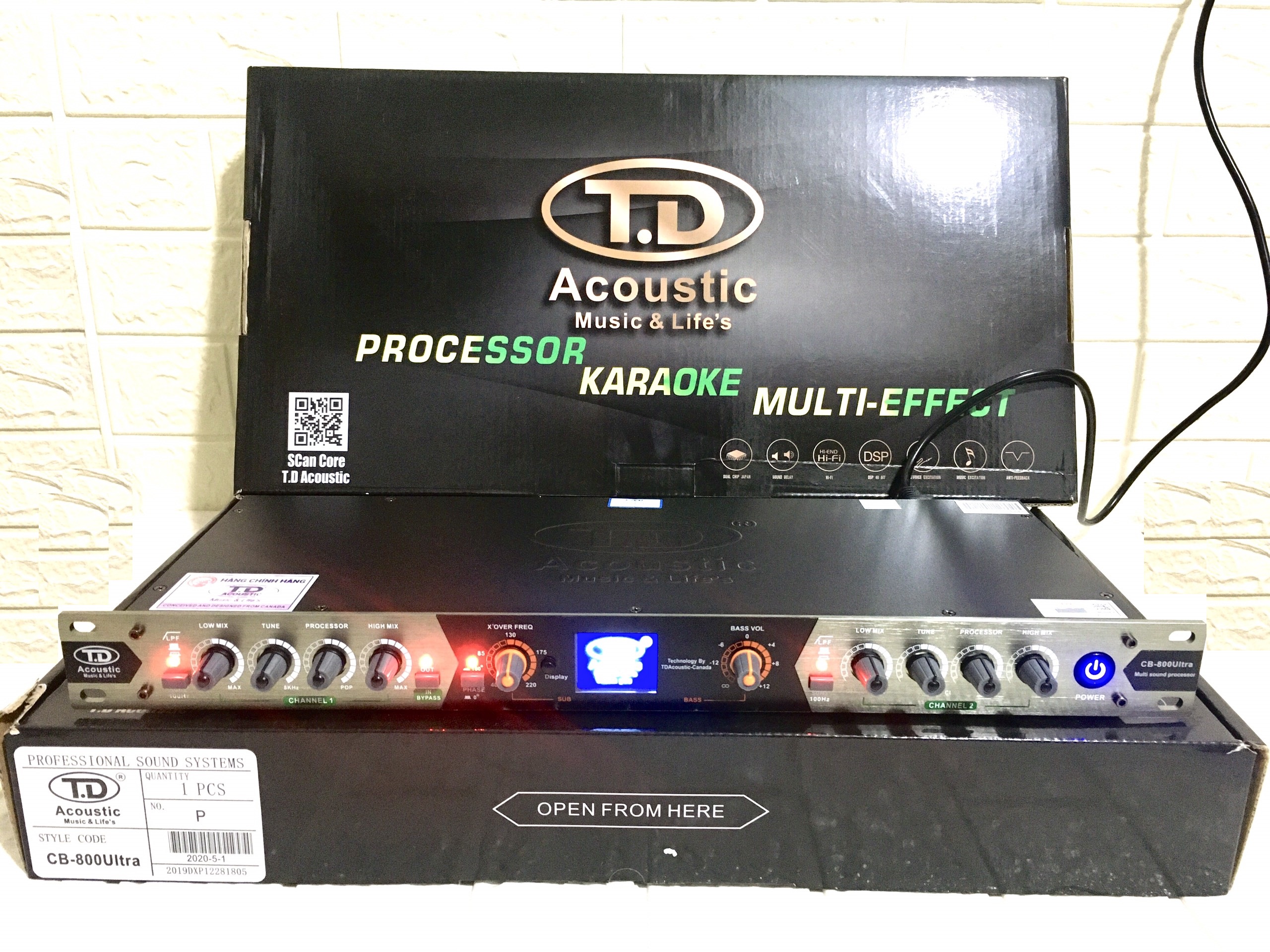 Nâng tiếng cb 800 ultra có màn hình lcd .nâng bass căng, treb sáng.chỉnh nhạc cực hay cho bộ dàn.