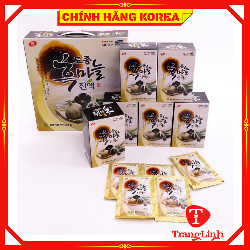 Tinh chất tỏi đen hàn quốc Kanghwa, hộp 30 gói - Tăng đề kháng, chống lão hóa, phòng ung thư, tranglinh