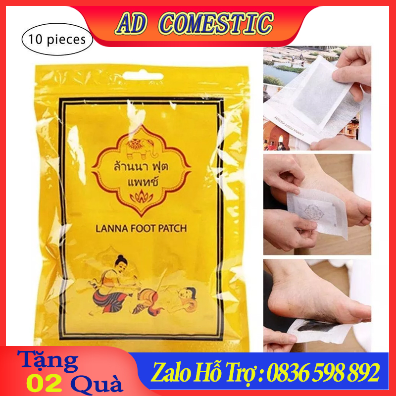 Dán thải độc chân lana thái lan gói 10 miếng