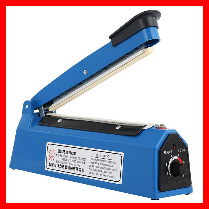 Mày hàn miệng túi dập tay PFS200 20cm dán miệng túi đa năng