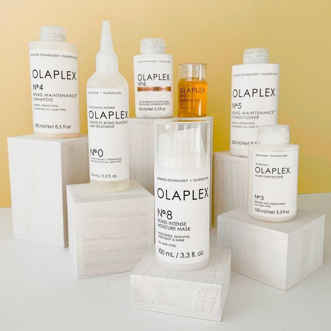 Bộ 7 sản phẩm OLAPLEX No.0 + OLAPLEX No.3 + OLAPLEX No.4 + OLAPLEX No.5 + OLAPLEX No.6 + OLAPLEX No.7 + OLAPLEX No.8 phục hồi tóc hư 250ml