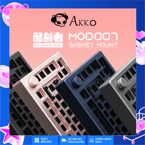 Kit bàn phím cơ AKKO Designer Studio – MOD007 (Hotswap 5 pin / RGB / Foam tiêu âm / Gasket Mount)