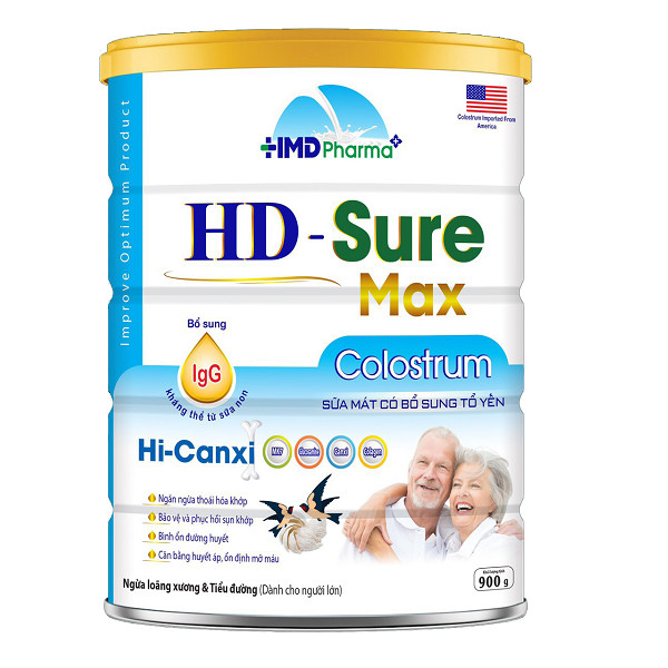 Sữa Mát Dinh Dưỡng có bổ sung Tổ Yến HD Sure Hi-Canxi 900g