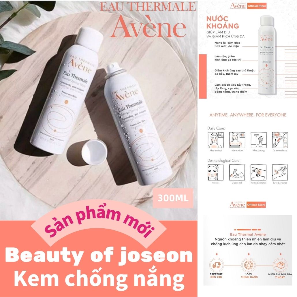 Xịt Khoáng Avène Thermal Spring Water 300ml 100% nước khoáng thiên nhiên Avene