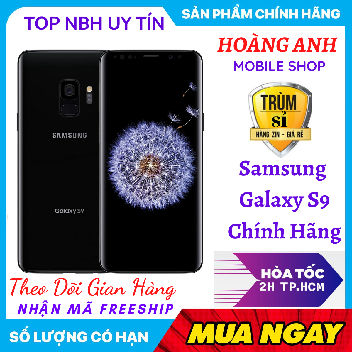 [TRẢ GÓP 0%] Sale Điện Thoại Samsung Galaxy S9 2 Sim Siêu phẩm tràn viền, đẳng cấp Chính Hãng Mới Đẹp-Chiến Game Nặng Siêu Mượt Bao đổi 7 ngày-bảo hành 1 năm (Giao ngẫu nhiên 1 sim-2sim) màn ám hoặc lưu ảnh