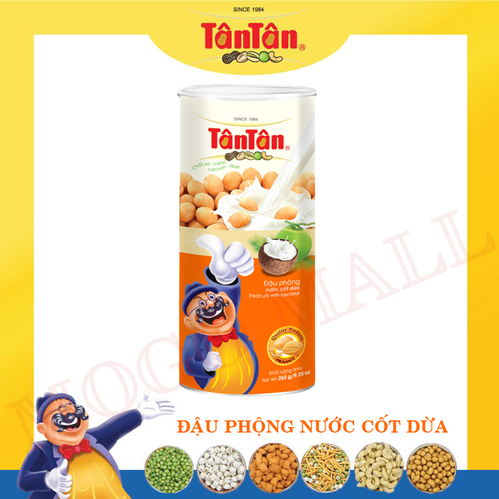 Đậu phộng nước cốt dừa Tân Tân lon 265g