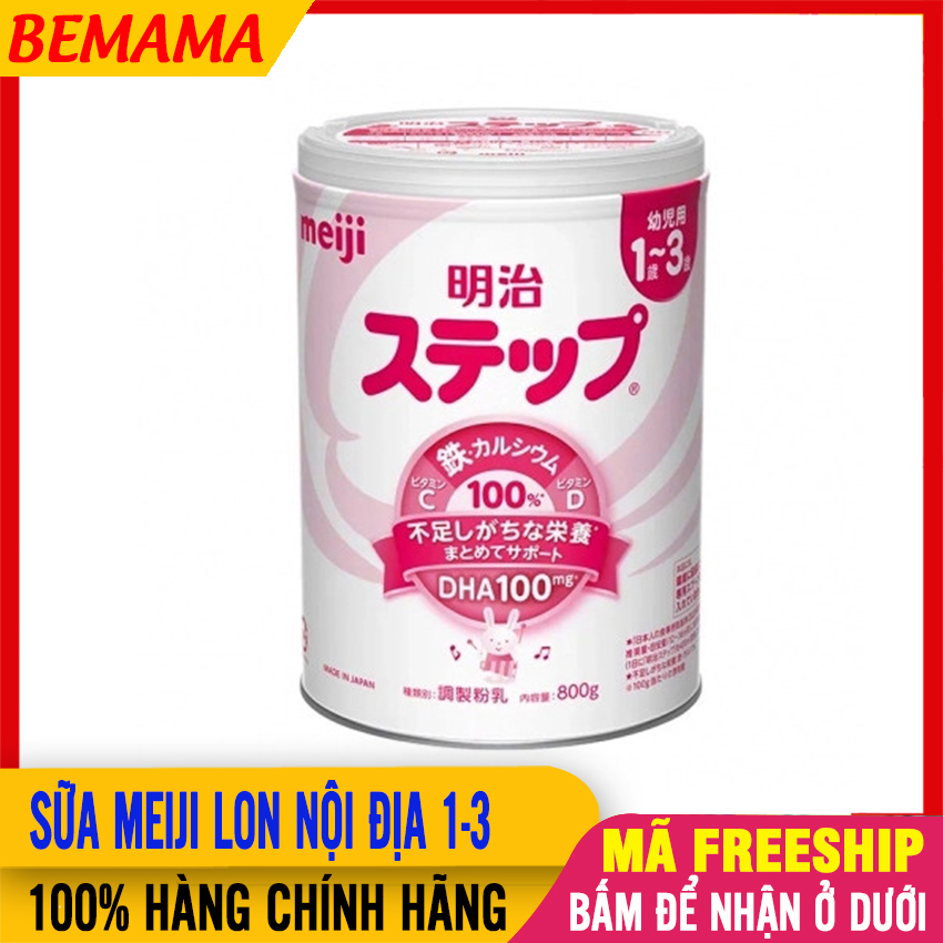 (NỘI ĐỊA NHẬT) - Sữa Bột Cho Bé 1-3 Tuổi Nội Địa Nhật MEIJI Bổ Sung DHA Và Dưỡng Chất Hỗ Trợ Phát Triển Chiều Cao Trí Tuệ - Sữa MEIJI Bột Sữa Công Thức Sữa Dinh Dưỡng - sua bot meiji 1-3 - 4902705005600