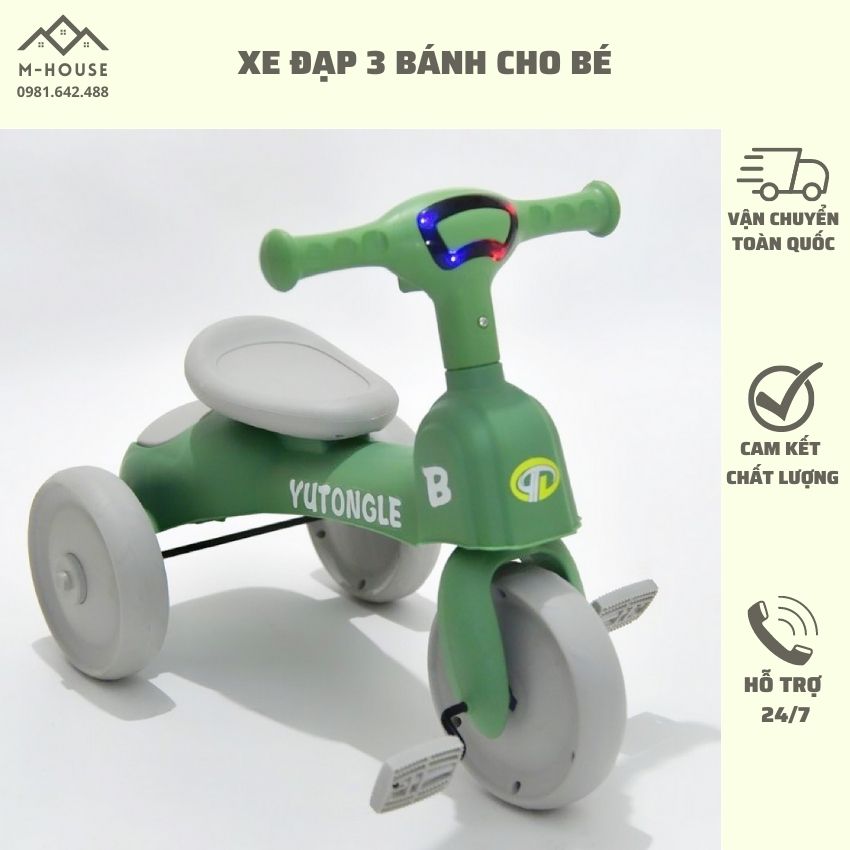 Xe đạp 3 bánh cute cho bé từ 2 đến 5 tuổi sport Xe chòi chân thăng bằng có bàn đạp