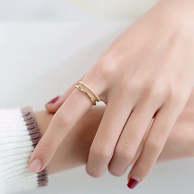 NHẪN TITAN MẠ VÀNG TƯƠI