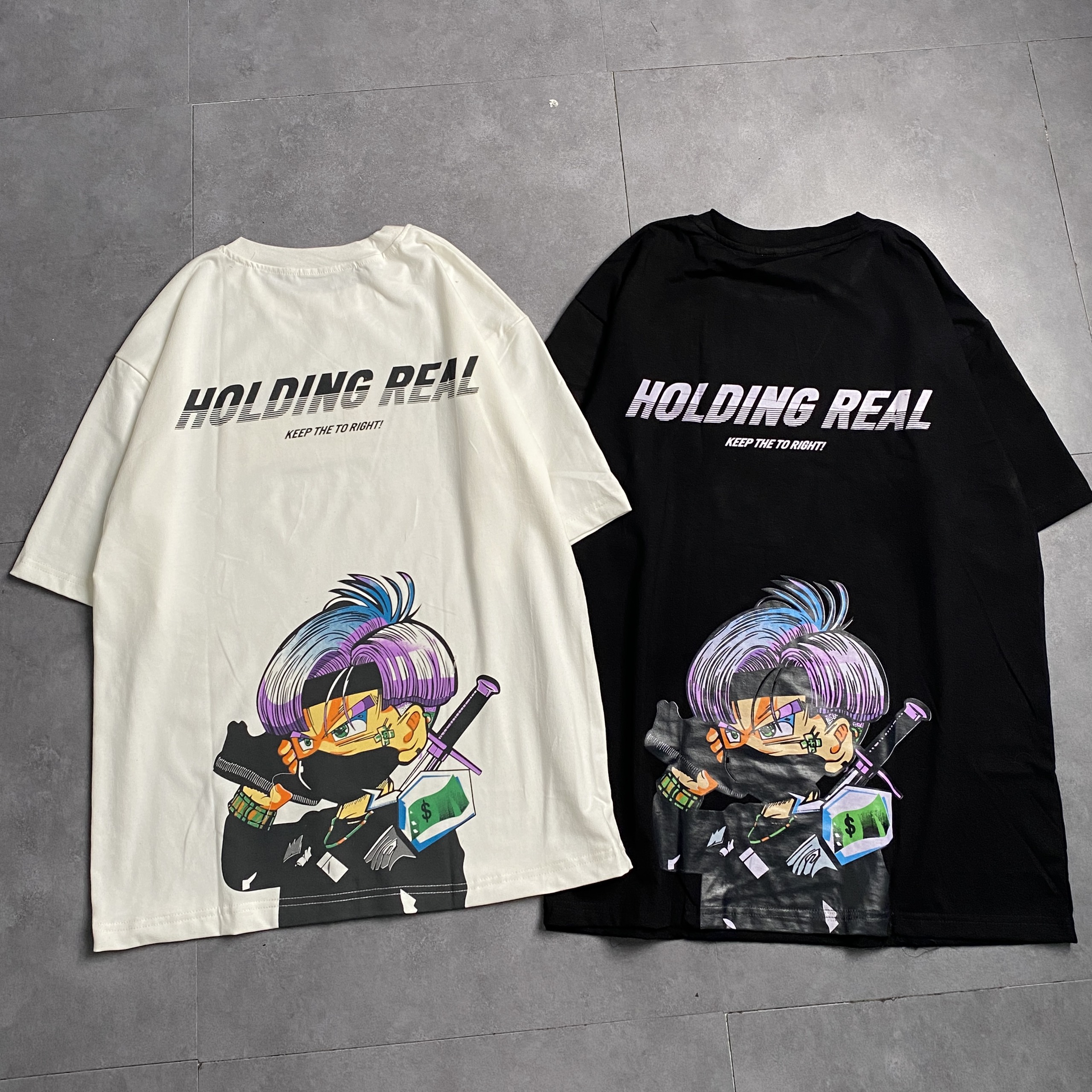 Áo Thun Holding Real Unisex - Áo thun tay lỡ nam nữ mặc được SW006