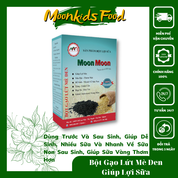 Bột gạo lứt mè đen lợi sữa giảm cân cho mẹ