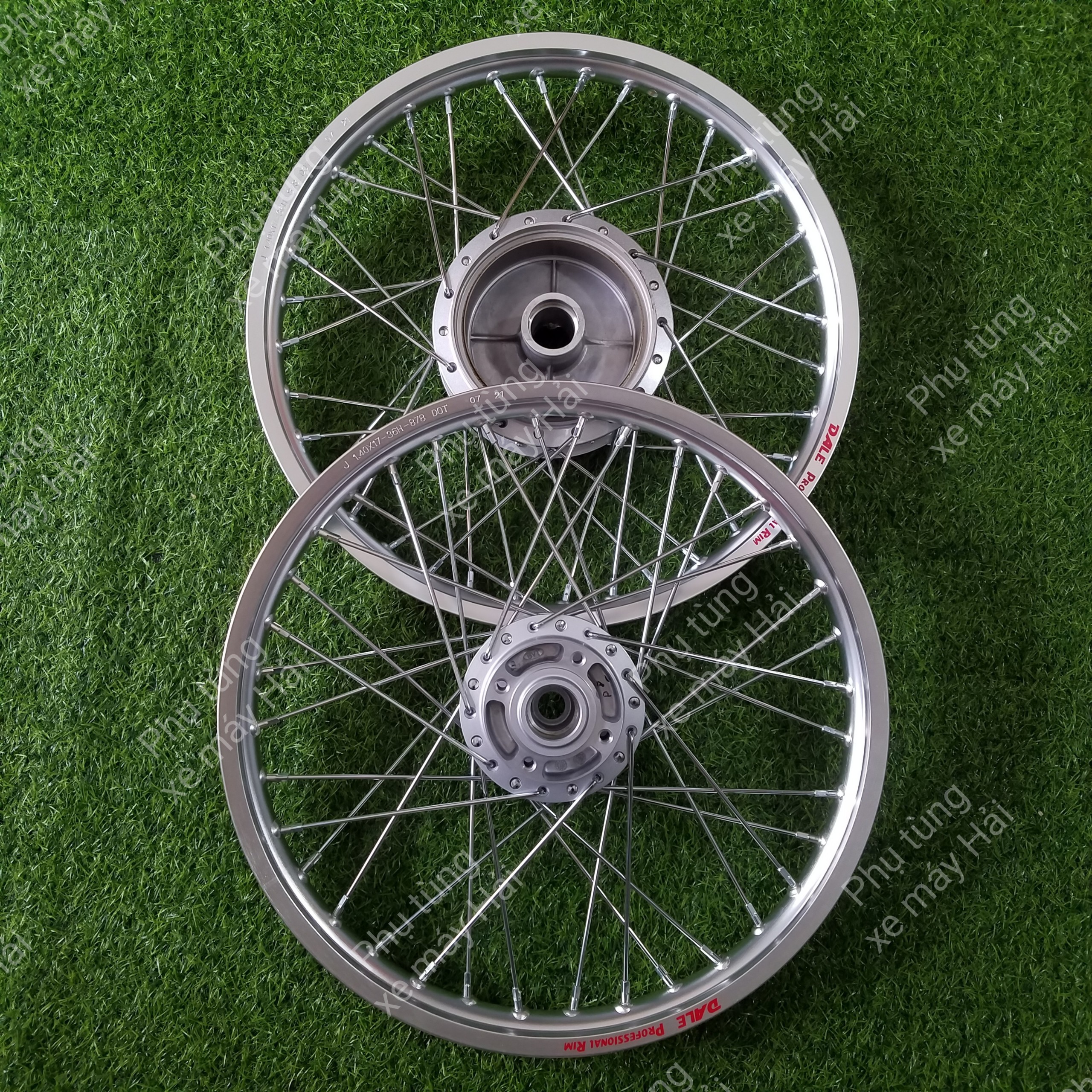 Bánh căm sirius Jupiter exciter 2010 đùm bạc zin căm mạ crom niềng nhôm thái lắp như zin không cần chế HTH50 msp *2118