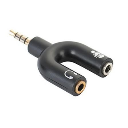 BỘ GỘP MICRO VÀ AUDIO ÂM THANH RA 1 CỔNG JACK CẮM 3.5MM TIỆN LỢI