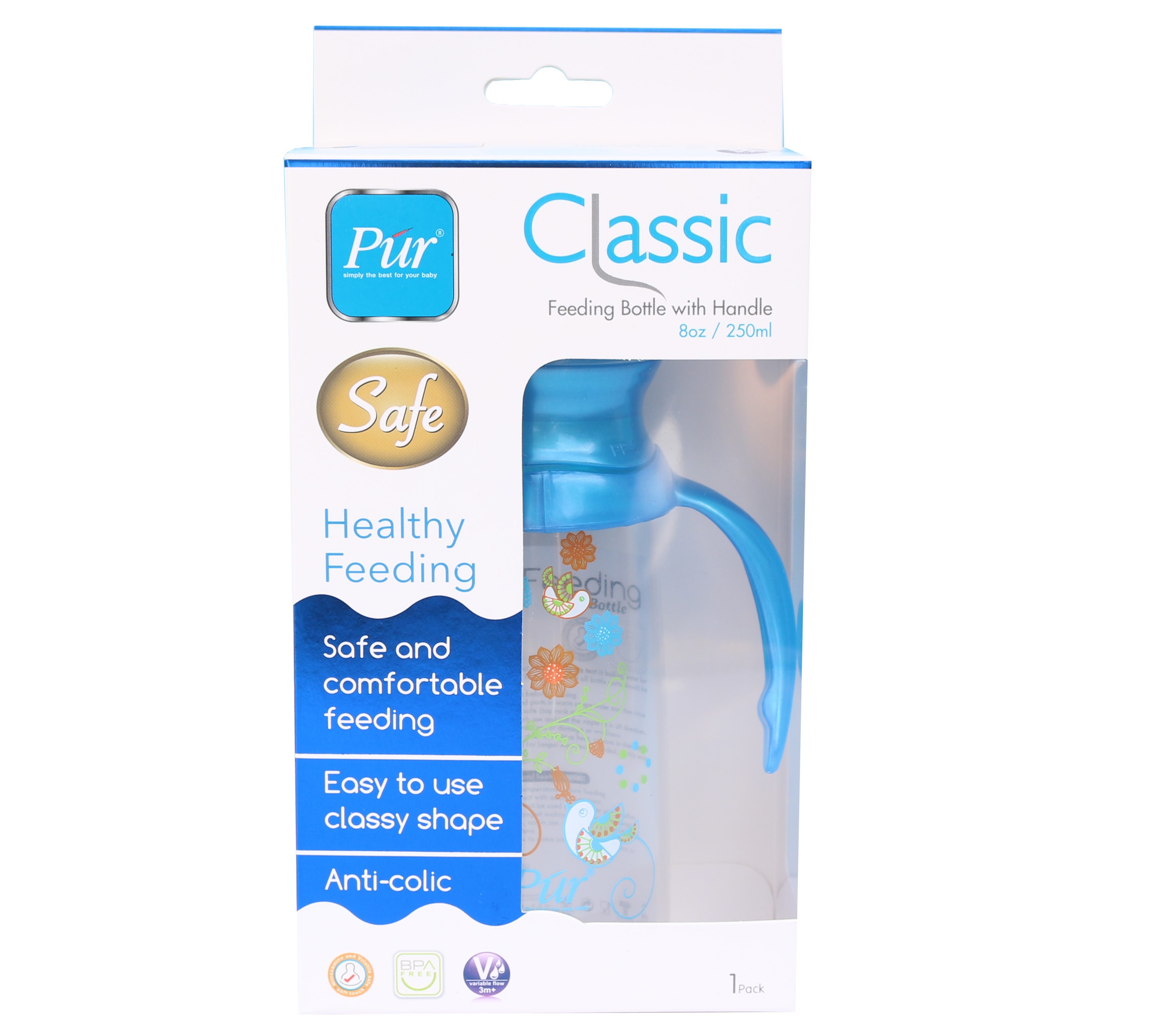 Bình sữa có quai Pur 250ml