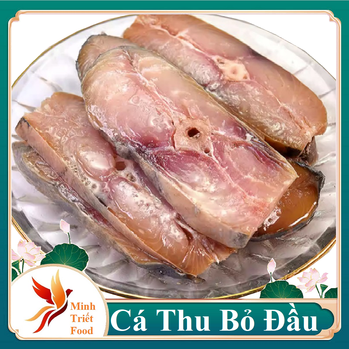 Cá thu muối dùi khô cá thu hương đã bỏ đầu còn thịt hồng nguyên chất- đặc sản minh triết