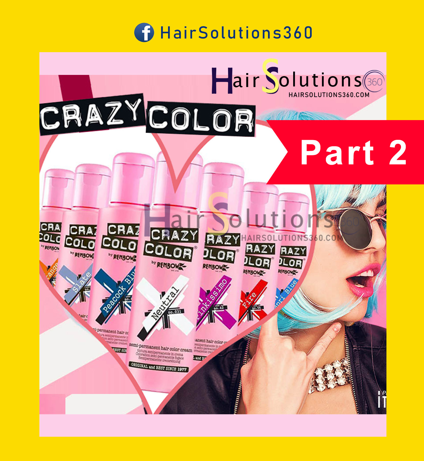 Part 2 - Thuốc nhuộm tóc Crazy Color - thuốc nhuộm tóc tạm thời - Hairsolutions360