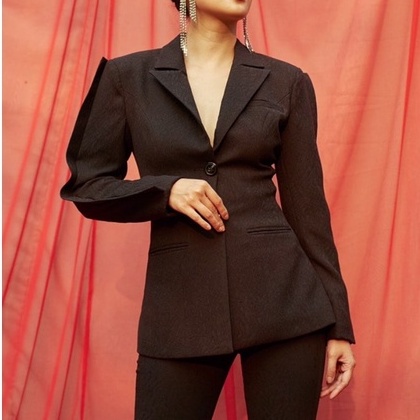Set vest và quần đen thanh lịch công sở by ther design