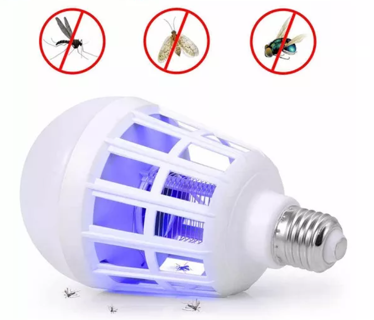 Bóng đèn LED chiếu sáng kiêm đèn bắt muỗi và côn trùng / đuổi muỗi diệt muỗi - Phiên Bản 2022
