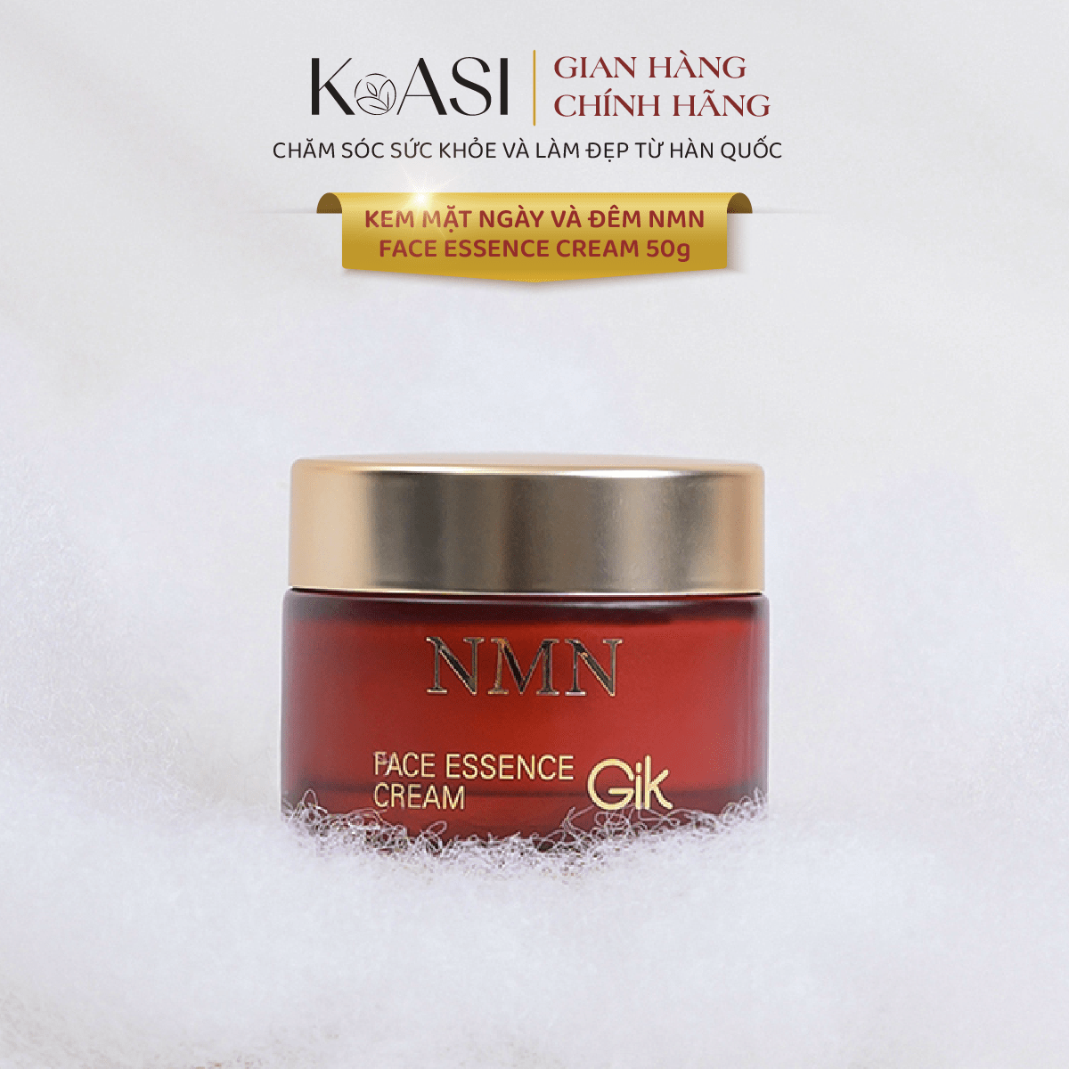 Kem Dưỡng Ẩm Chuyên Sâu Mặt Ngày & Đêm GIK 50g (Gik NMN Face Essence Cream)