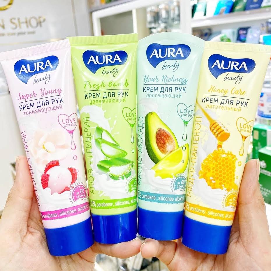 Kem dưỡng da tay Aura 75ml - Kem dưỡng tay Nga Aura