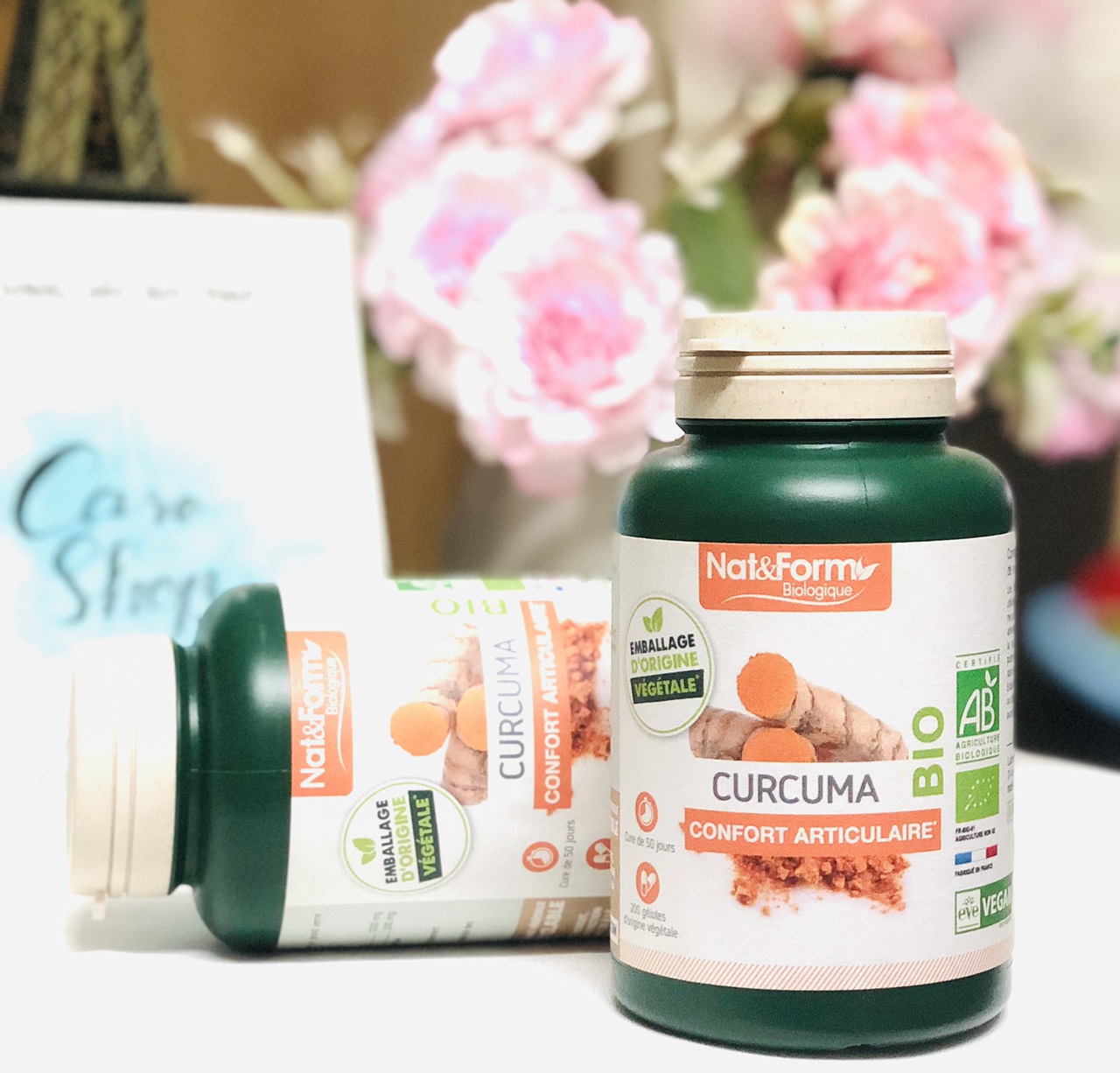 Tinh bột nghệ hữu cơ Nat Form - hộp 200v organic