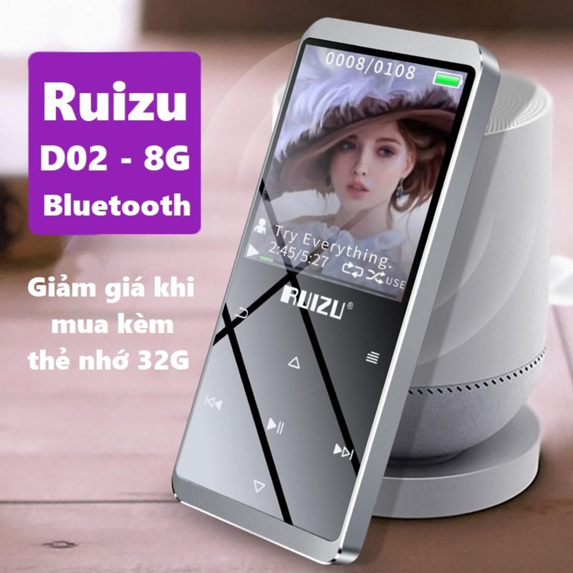 Máy nghe nhạc MP3 Lossless Ruizu D02 - 8G (Phiên bản Bluetooth)