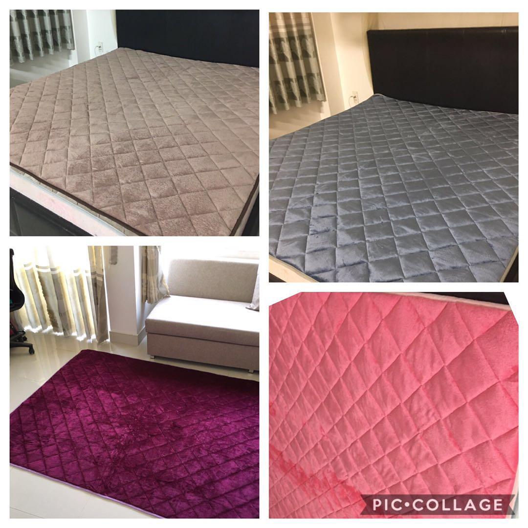 Thảm trãi giường, tấm bảo vệ nệm quy cách 1.8x2m ( sản phẩm bằng lông nhung cao cấp)
