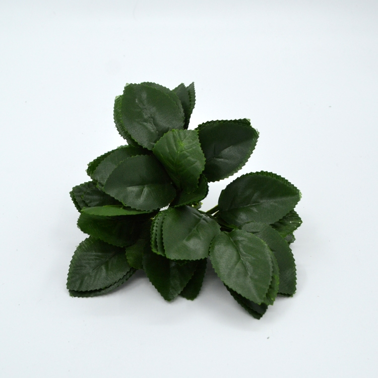 Lá hoa hồng giả trí,lá hoa hồng túi 100g ( 60 lá kép)