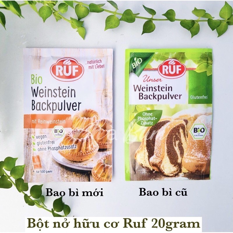 Bột nở/ gelatin/ men nở hữu cơ ruf