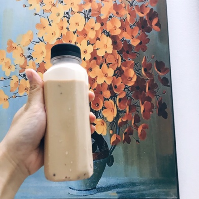 Combo 20 chai Pet, 330ml, miệng rộng phi 38, đựng chè dưỡng nhan, trà sữa có thạch