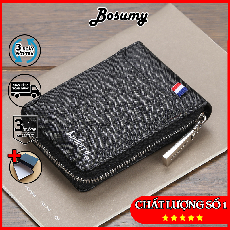 Ví nam mini nhiều ngăn bóp da nam phong cách hiện đại 9105