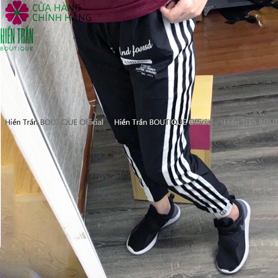 Quần gió thể thao nữ 3 sọc