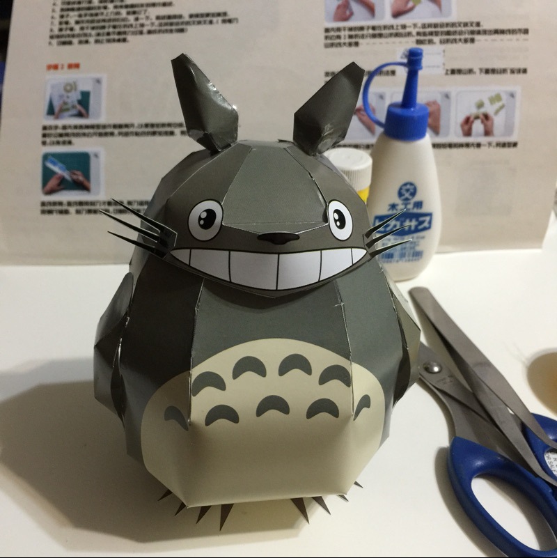 Ghép hình mô hình giấy anime 3D Totoro - Paper Craft
