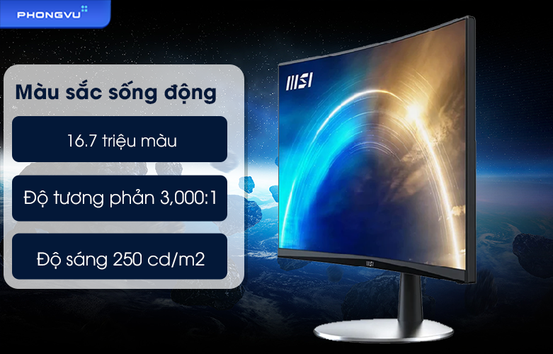 Màn hình LCD MSI 24 inch PRO MP242C | Màu sắc
