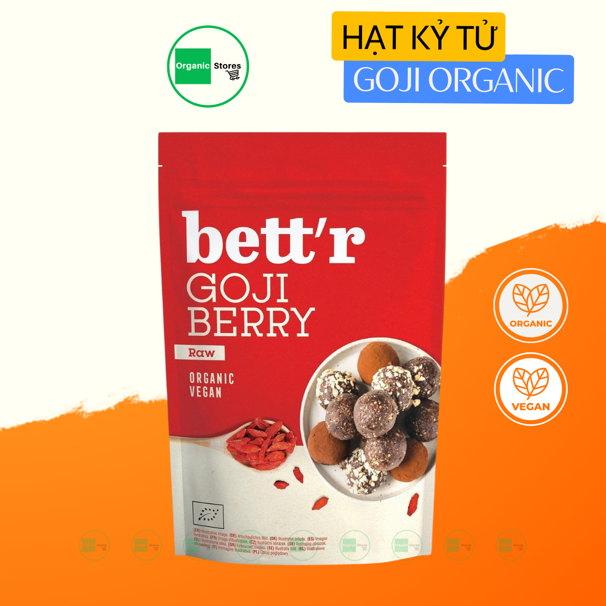 Organic goji berries 100gr - Dragon superfoods