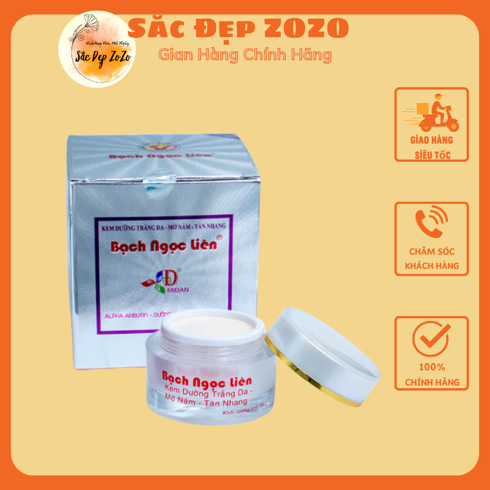 Kem t r i nám bạch ngọc liên, dưỡng trắng da mờ nám 20g