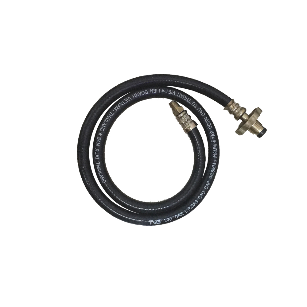 TVG-D12 Dây dẫn gas cao áp, dây đuôi heo 1.2m bấm đầu