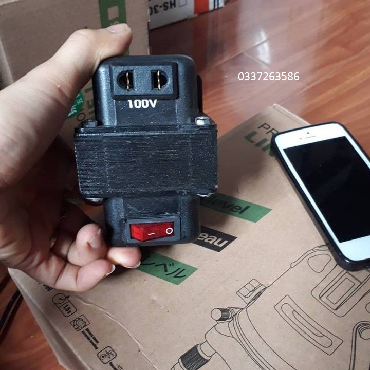 Bộ đổi điện 220v- 100v và 110v.công suất 100v