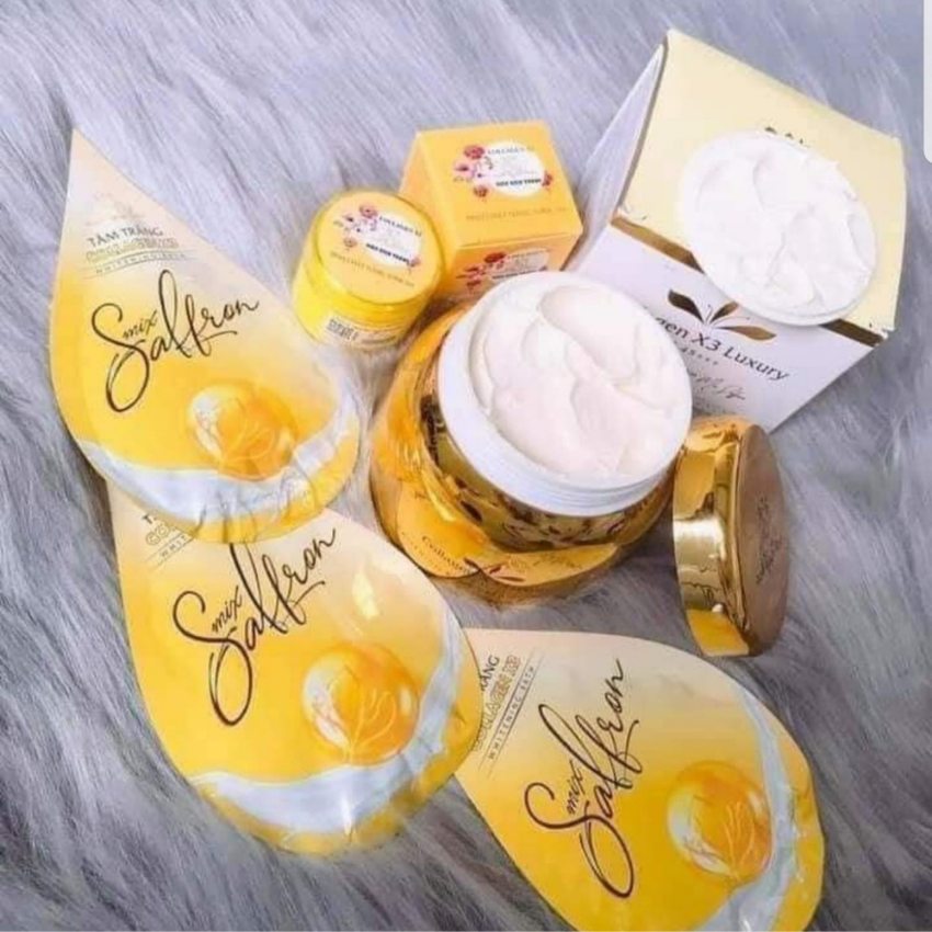Combo 3sp body collagen x3. tắm trắng + kem body + kích trắng đông anh chính hãng