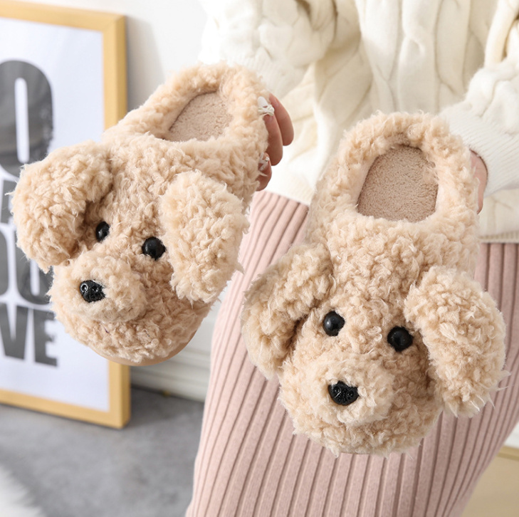 Dép Đi Trong Nhà Hình Cún Con Dễ Thương Chất Liệu Cotton