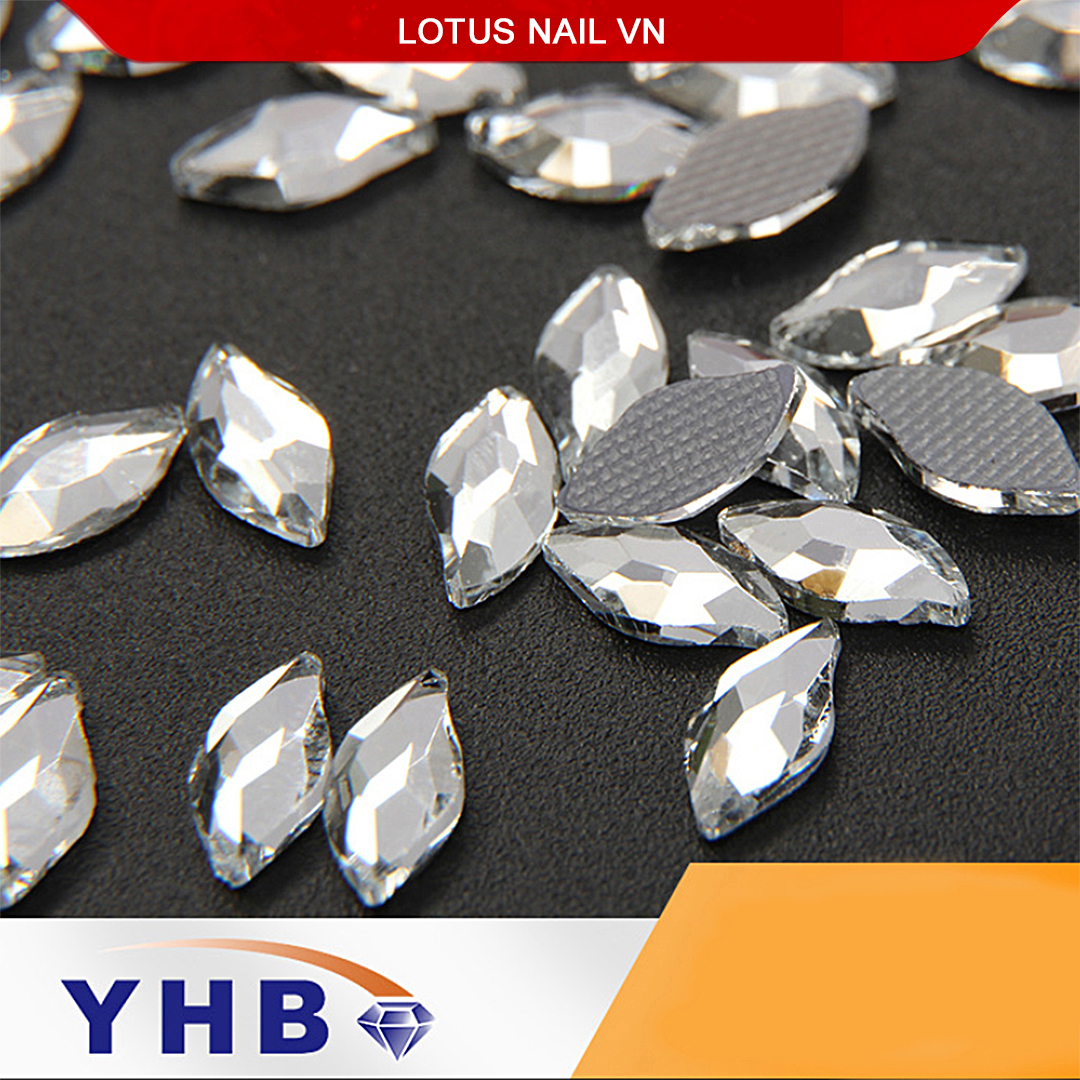 Túi đá khối đính móng YHB siêu sáng chân lưới