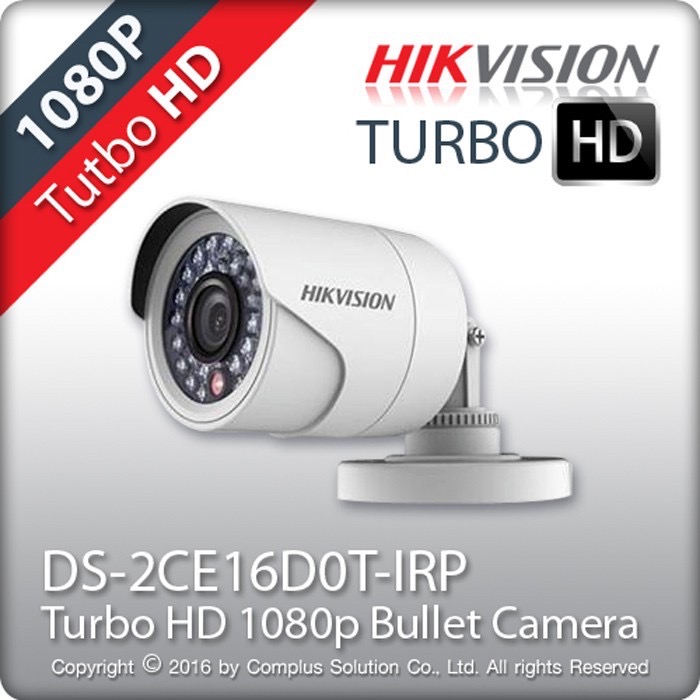 Camera hd-tvi hồng ngoại 2.0 megapixel hikvision ds-2ce16d0t-irp