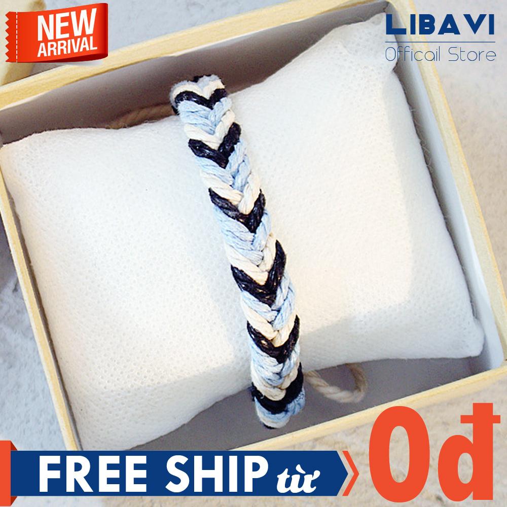 Vòng tay unisex handmade VT11, vòng tay thủ công thắt dây cực cá tính