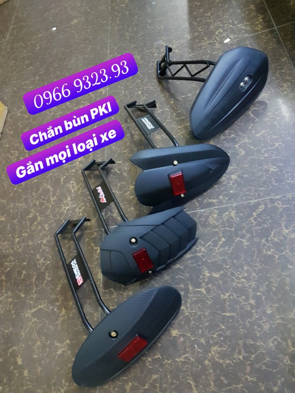 Chắn bùn siêu nhân 1 chân gắn các loại xe máy