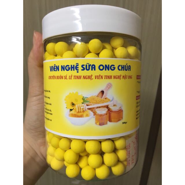Viên Tinh Bột Nghệ Sữa Ong Chúa Cao Cấp (500gr) viên nghệ sữa ong chúa